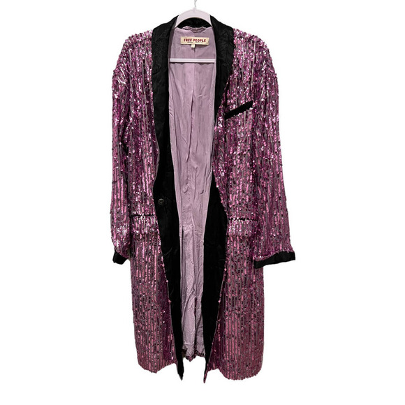 Free People Ella Sequin Duster Size Small - Picture 5 of 9